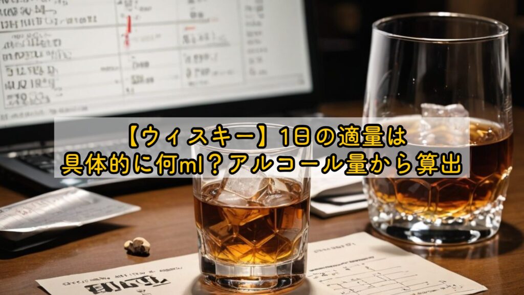 【ウィスキー】1日の適量は具体的に何ml?アルコール量から算出