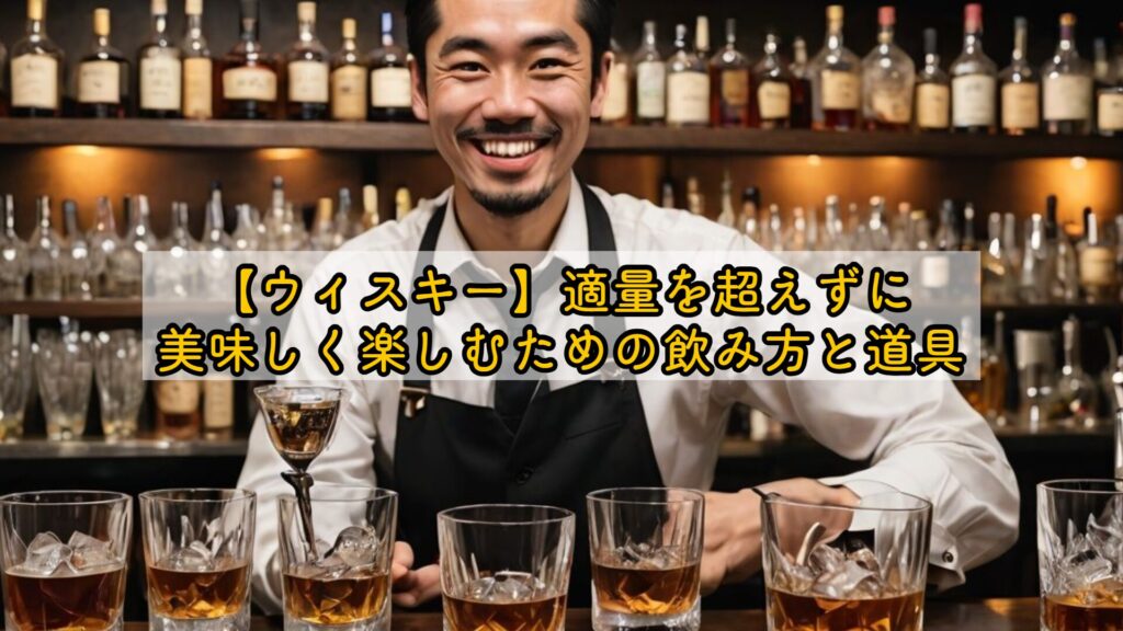 【ウィスキー】適量を超えずに美味しく楽しむための飲み方と道具
