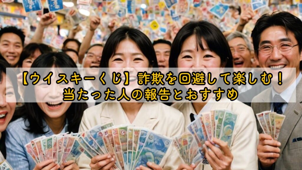 【ウイスキーくじ】詐欺を回避して楽しむ!当たった人の報告とおすすめ