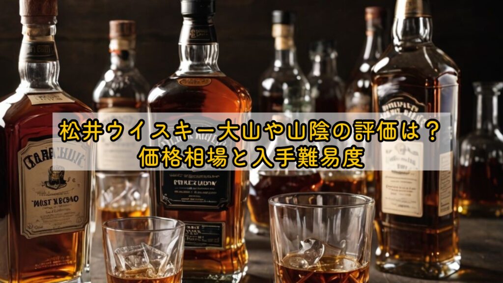 松井ウイスキー大山や山陰の評価は?価格相場と入手難易度