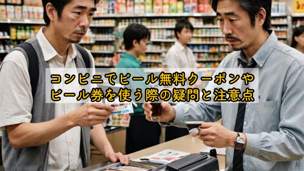 コンビニでビール無料クーポンやビール券を使う際の疑問と注意点