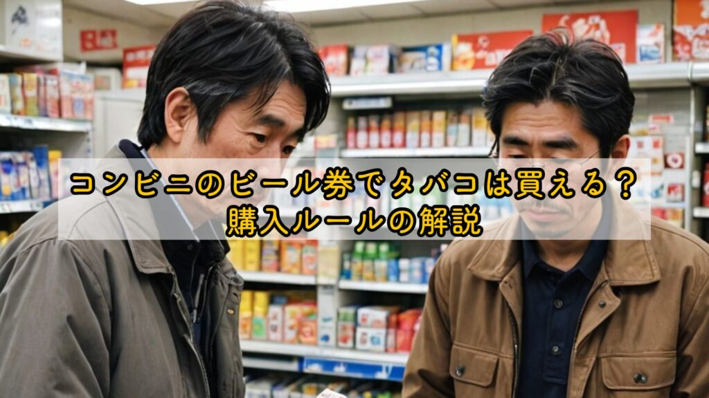 コンビニのビール券でタバコは買える？購入ルールの解説