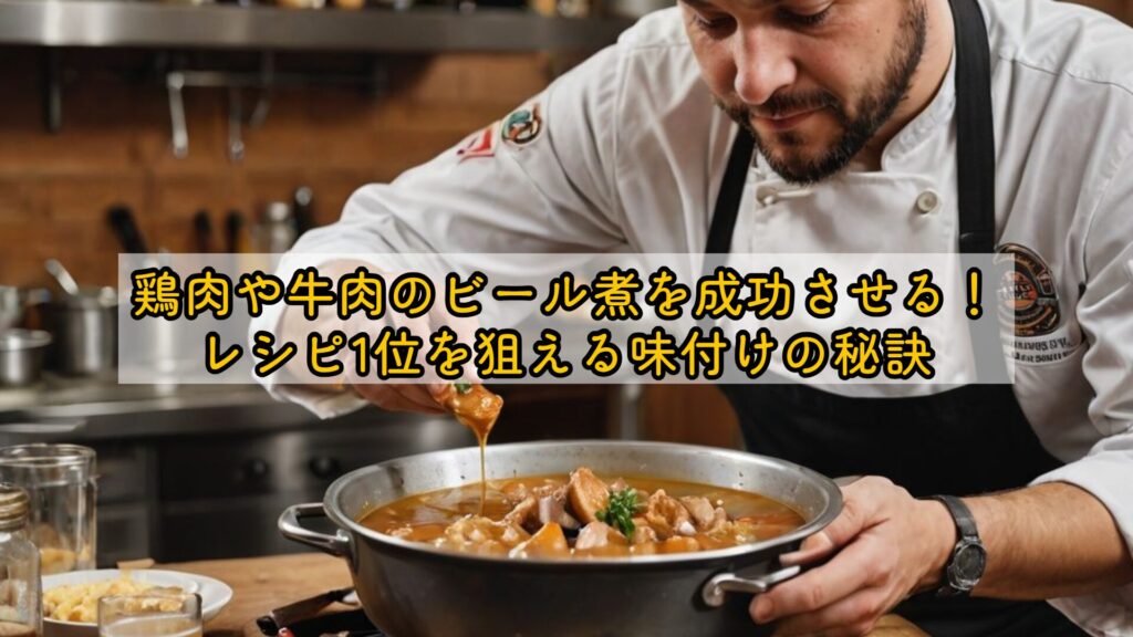 鶏肉や牛肉のビール煮を成功させる！レシピ1位を狙える味付けの秘訣