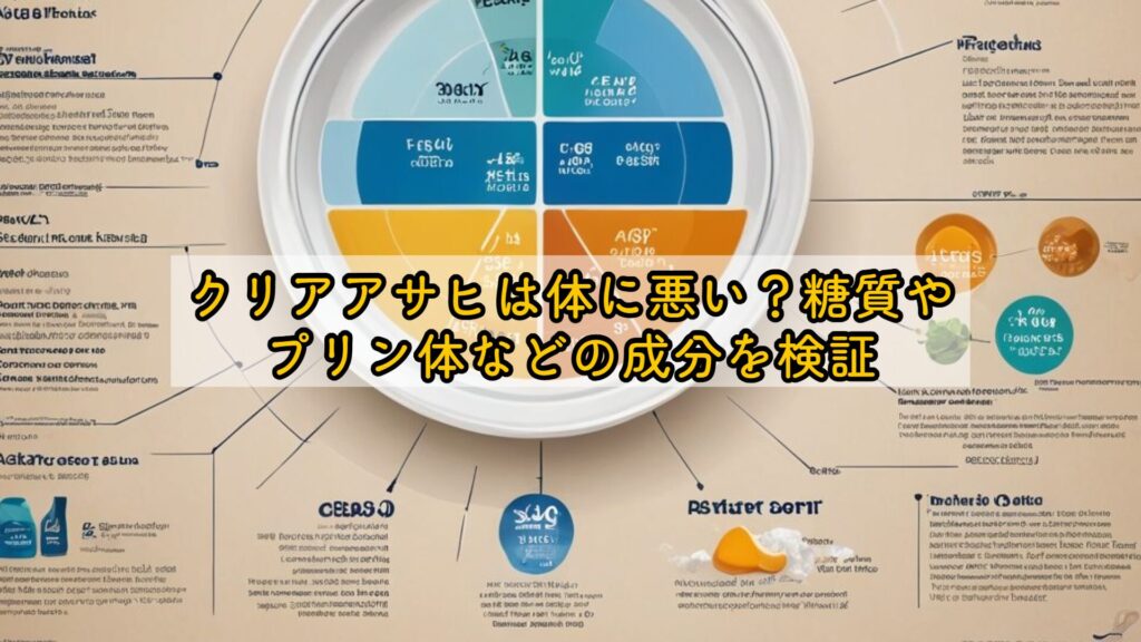 クリアアサヒは体に悪い?糖質やプリン体などの成分を検証