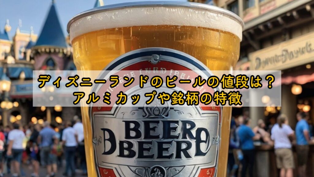 ディズニーランドのビールの値段は?アルミカップや銘柄の特徴