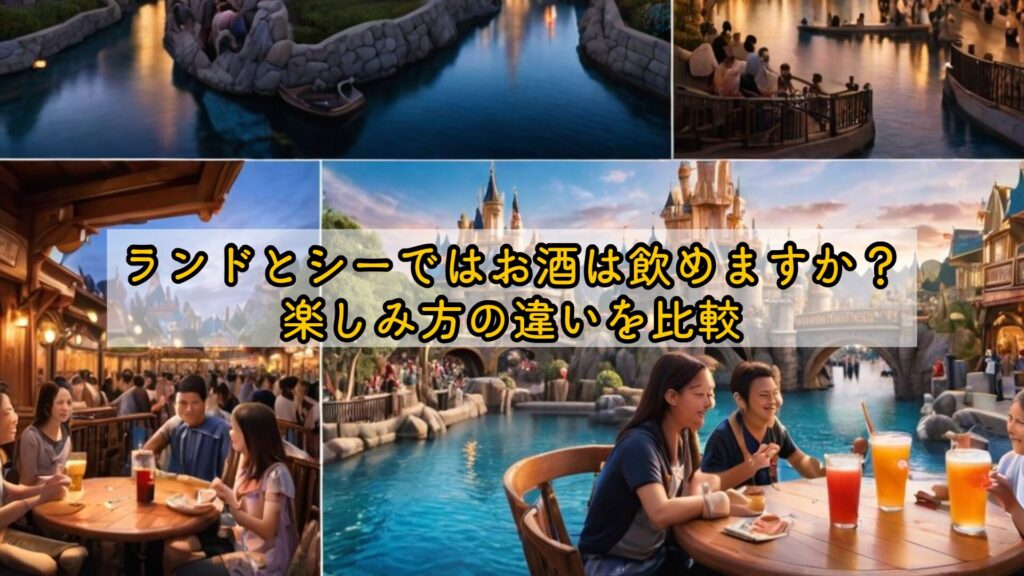 ランドとシーではお酒は飲めますか?楽しみ方の違いを比較