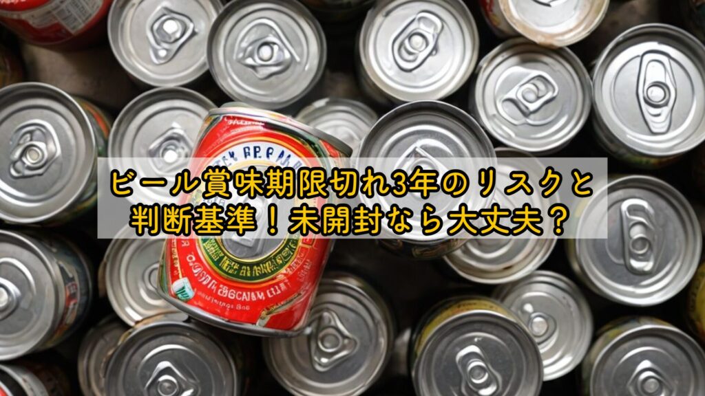 ビール賞味期限切れ3年のリスクと判断基準!未開封なら大丈夫?