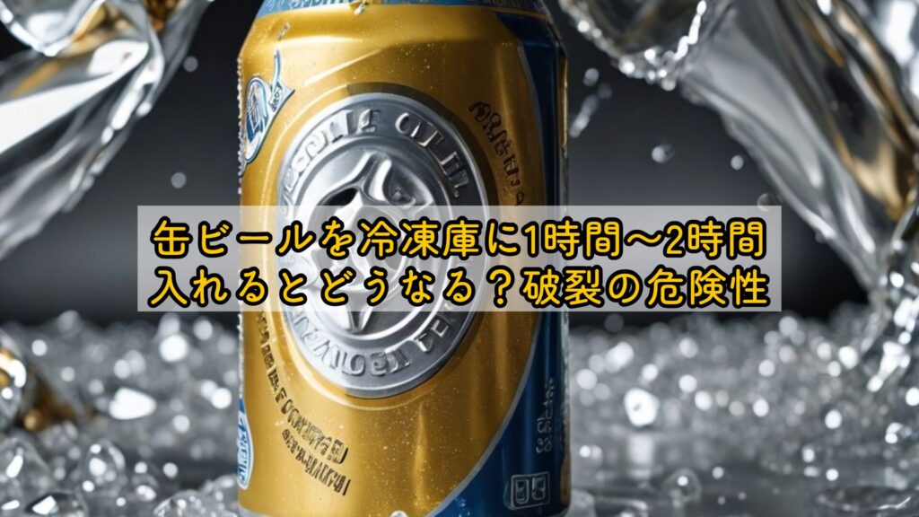 缶ビールを冷凍庫に1時間〜2時間入れるとどうなる?破裂の危険性