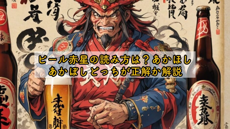 ビール赤星の読み方は？あかほし・あかぼしどっちが正解か解説