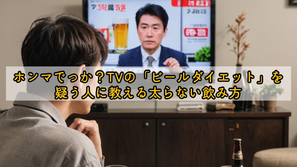 ホンマでっか?TVの「ビールダイエット」を疑う人に教える太らない飲み方