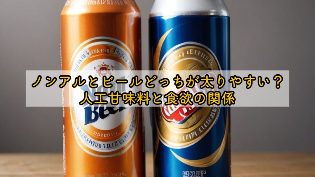 ノンアルとビールどっちが太りやすい?人工甘味料と食欲の関係