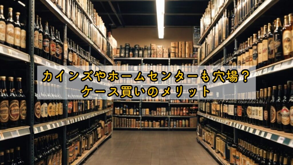カインズやホームセンターも穴場?ケース買いのメリット