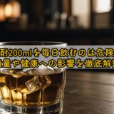 焼酎200mlを毎日飲むのは危険?適量や健康への影響を徹底解説
