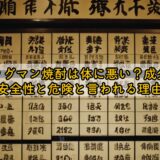 ビッグマン焼酎は体に悪い?成分の安全性と危険と言われる理由