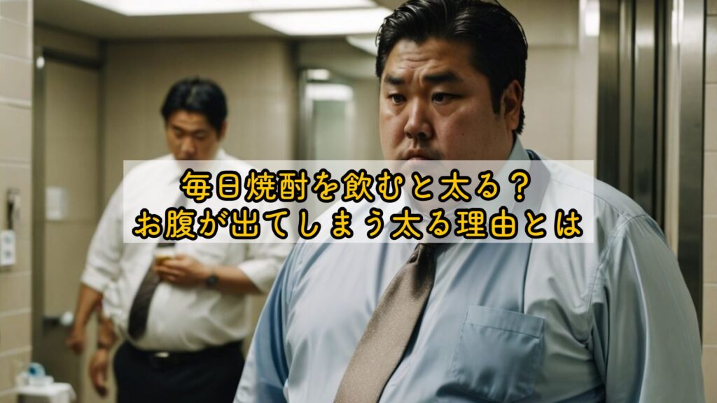 毎日焼酎を飲むと太る?お腹が出てしまう太る理由とは