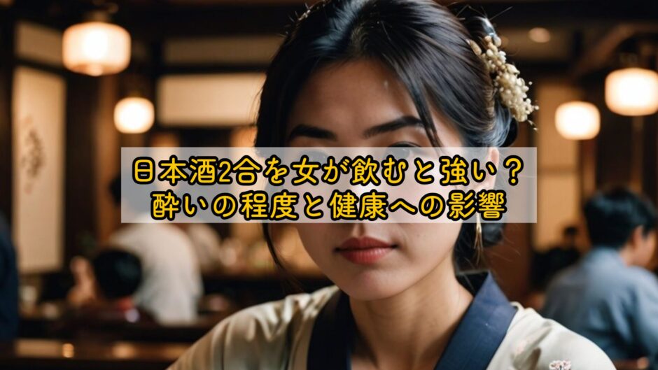 日本酒2合を女が飲むと強い？酔いの程度と健康への影響