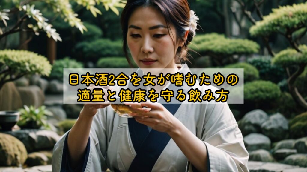 日本酒2合を女が嗜むための適量と健康を守る飲み方