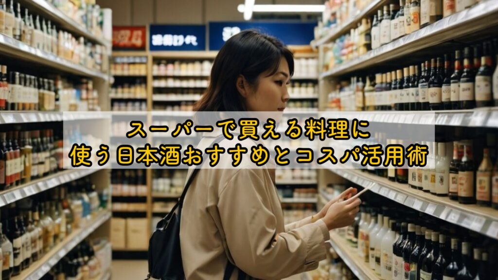 スーパーで買える料理に使う日本酒おすすめとコスパ活用術