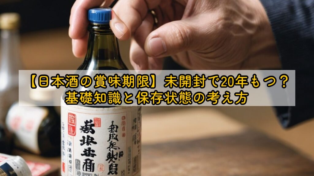 【日本酒の賞味期限】未開封で20年もつ?基礎知識と保存状態の考え方