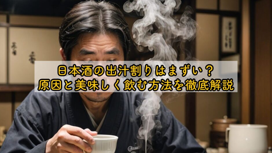 日本酒の出汁割りはまずい？原因と美味しく飲む方法を徹底解説