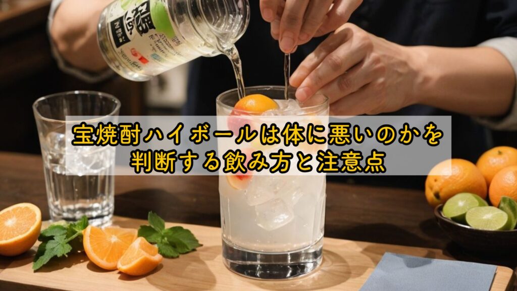 宝焼酎ハイボールは体に悪いのかを判断する飲み方と注意点