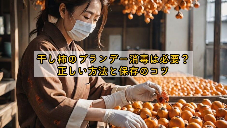 干し柿のブランデー消毒は必要？正しい方法と保存のコツ
