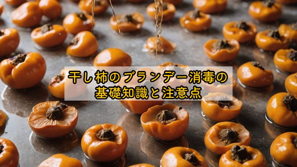 干し柿のブランデー消毒の基礎知識と注意点