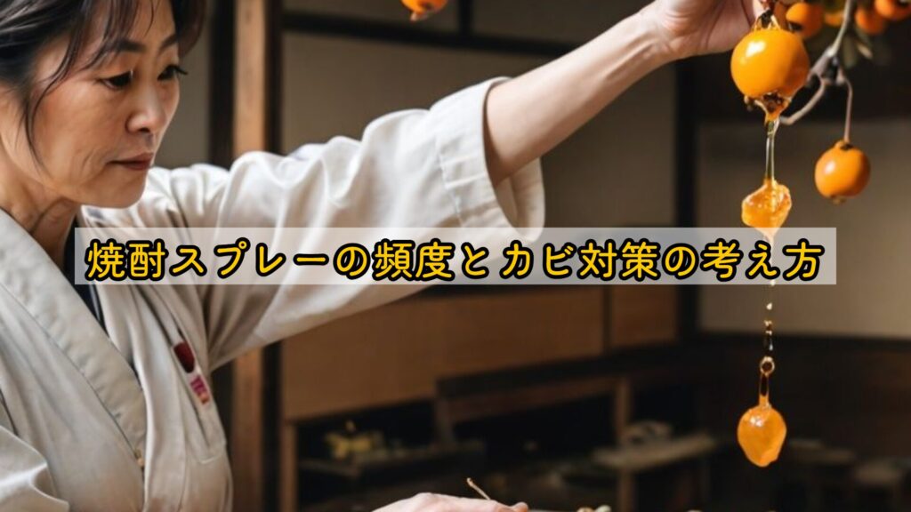 焼酎スプレーの頻度とカビ対策の考え方