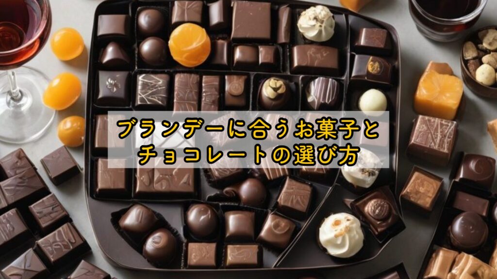 ブランデーに合うお菓子とチョコレートの選び方