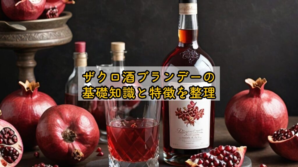ザクロ酒ブランデーの基礎知識と特徴を整理