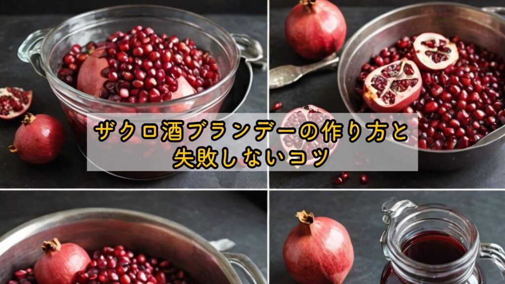 ザクロ酒ブランデーの作り方と失敗しないコツ