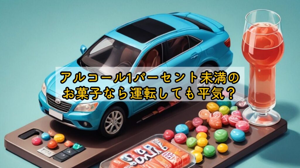 アルコール1パーセント未満のお菓子なら運転しても平気?