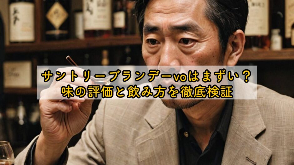 サントリーブランデーvoはまずい？味の評価と飲み方を徹底検証
