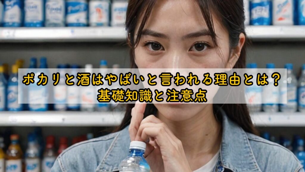 ポカリと酒はやばいと言われる理由とは?基礎知識と注意点