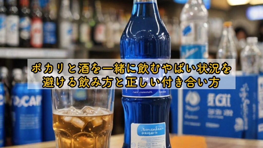 ポカリと酒を一緒に飲むやばい状況を避ける飲み方と正しい付き合い方