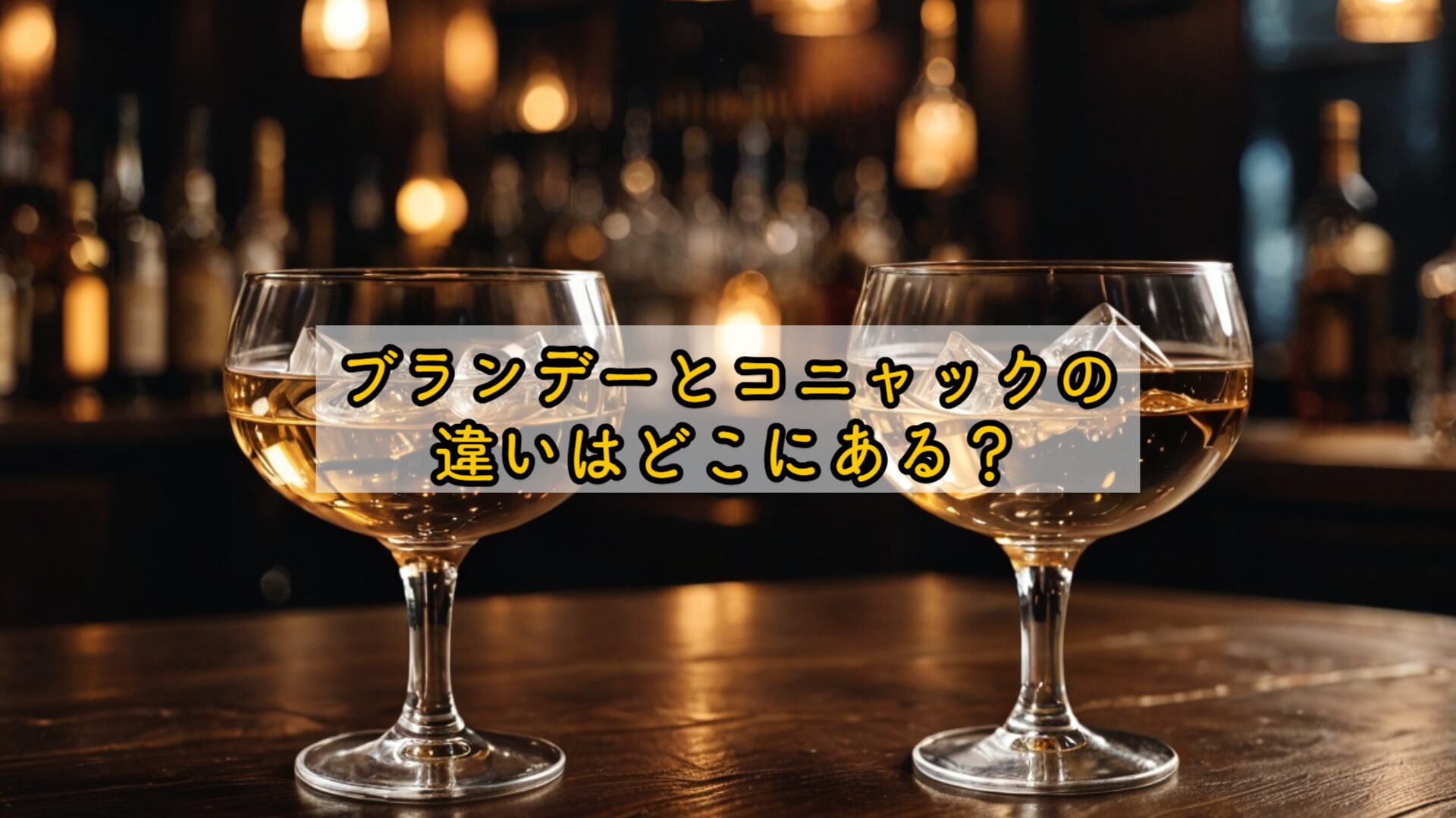 ブランデーとコニャックの違いはどこにある?
