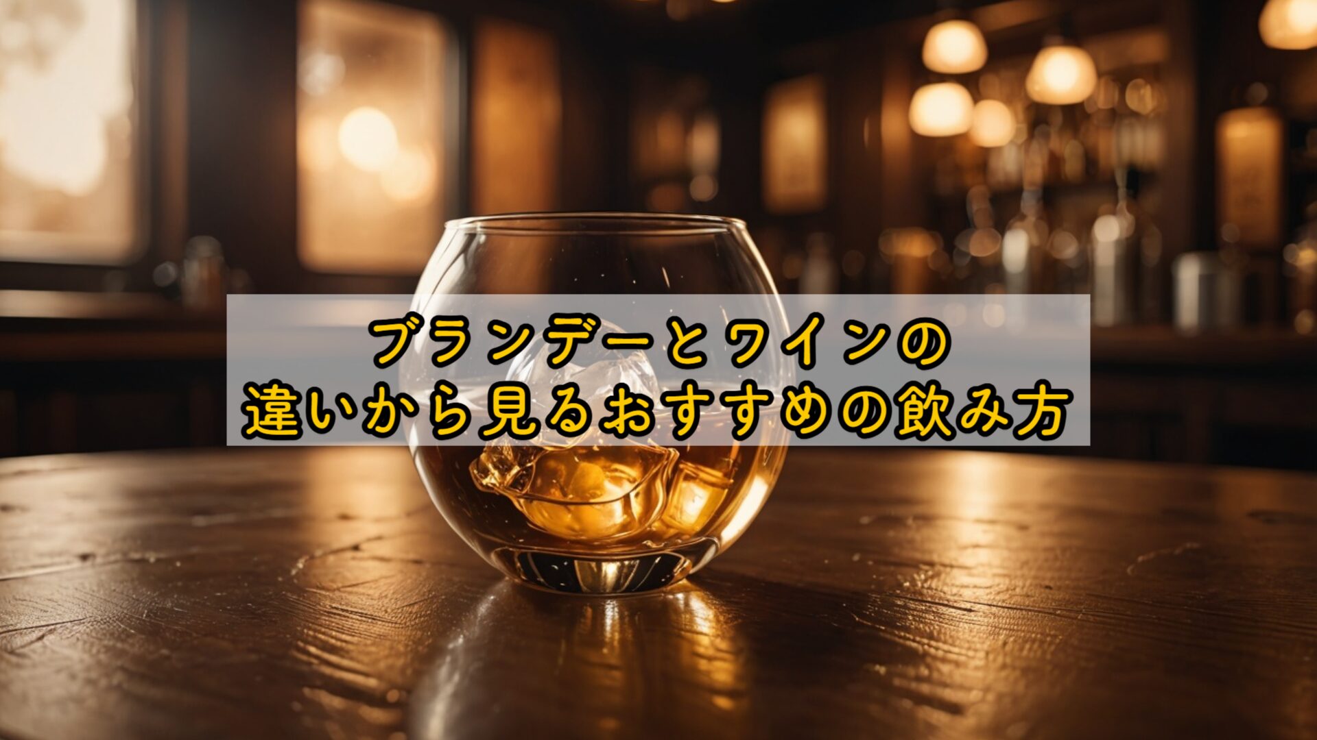 ブランデーとワインの違いから見るおすすめの飲み方