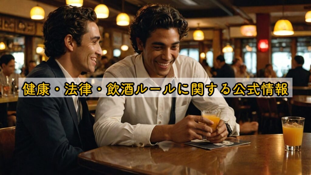 健康・法律・飲酒ルールに関する公式情報